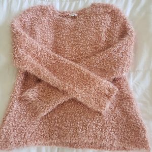 EN CRĖME pink womens sweater, size small, 50% Acrylic, 50% Nylon.